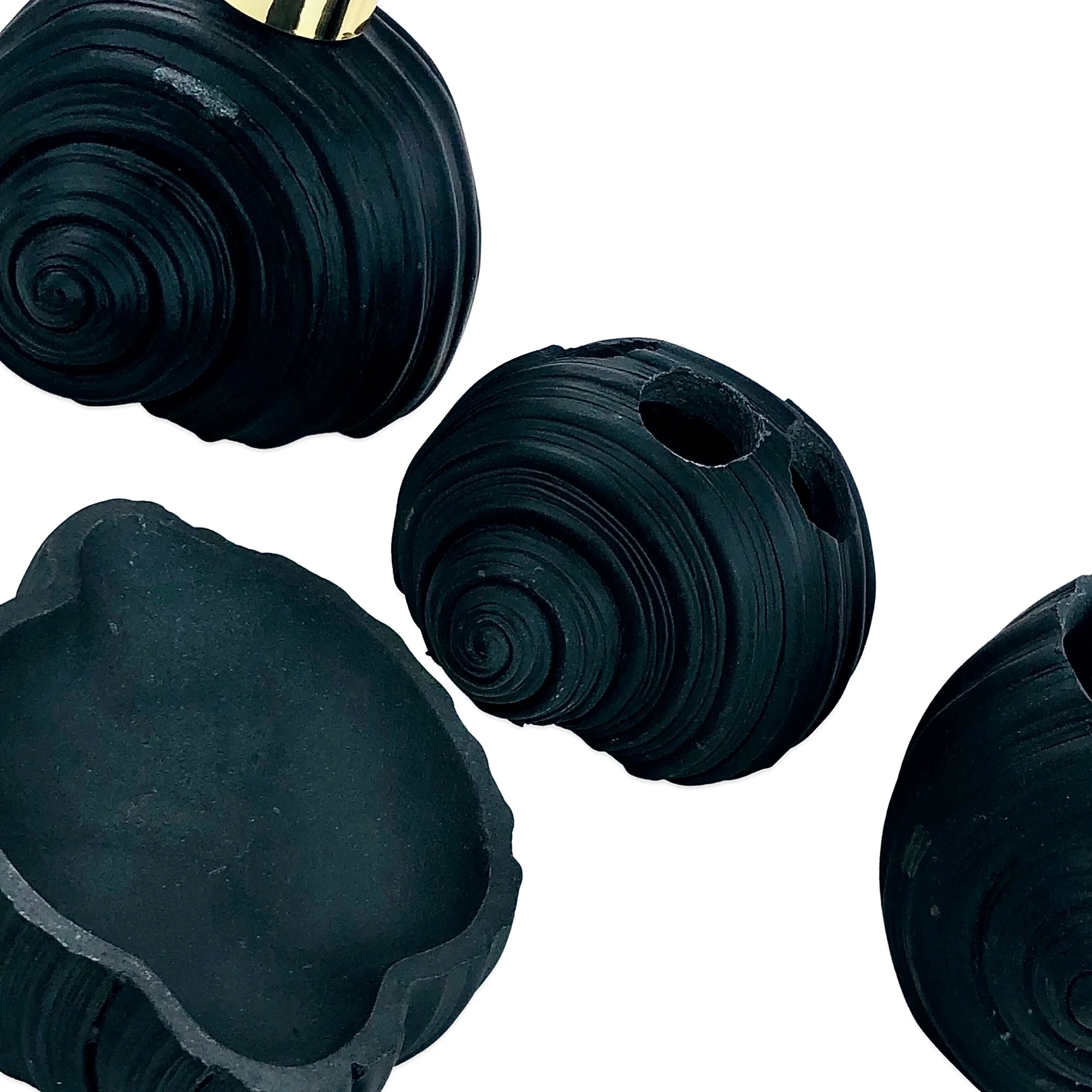 SEA-SHELL BATHROOM SET (BLACK) - Image 3